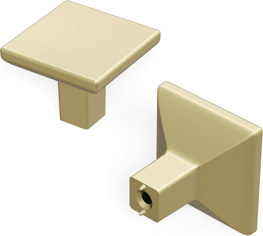 HH075341-EGN-10B Skylight Collection Pull, 1-1/4 Inch Square, Elusive Golden Nickel, 10 Count