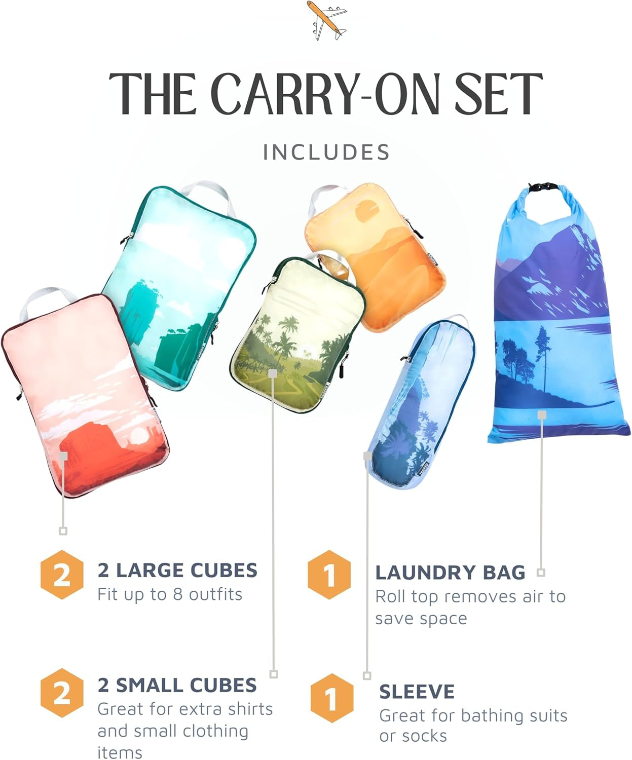 Compression Packing Cubes for Travel- Packing Cubes and Travel Organizers