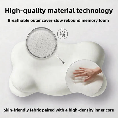 SleepEase™ Odorless Orthopedic Pillow – Memory Foam Neck and Shoulder Pain Relief for Ergonomic Comfort